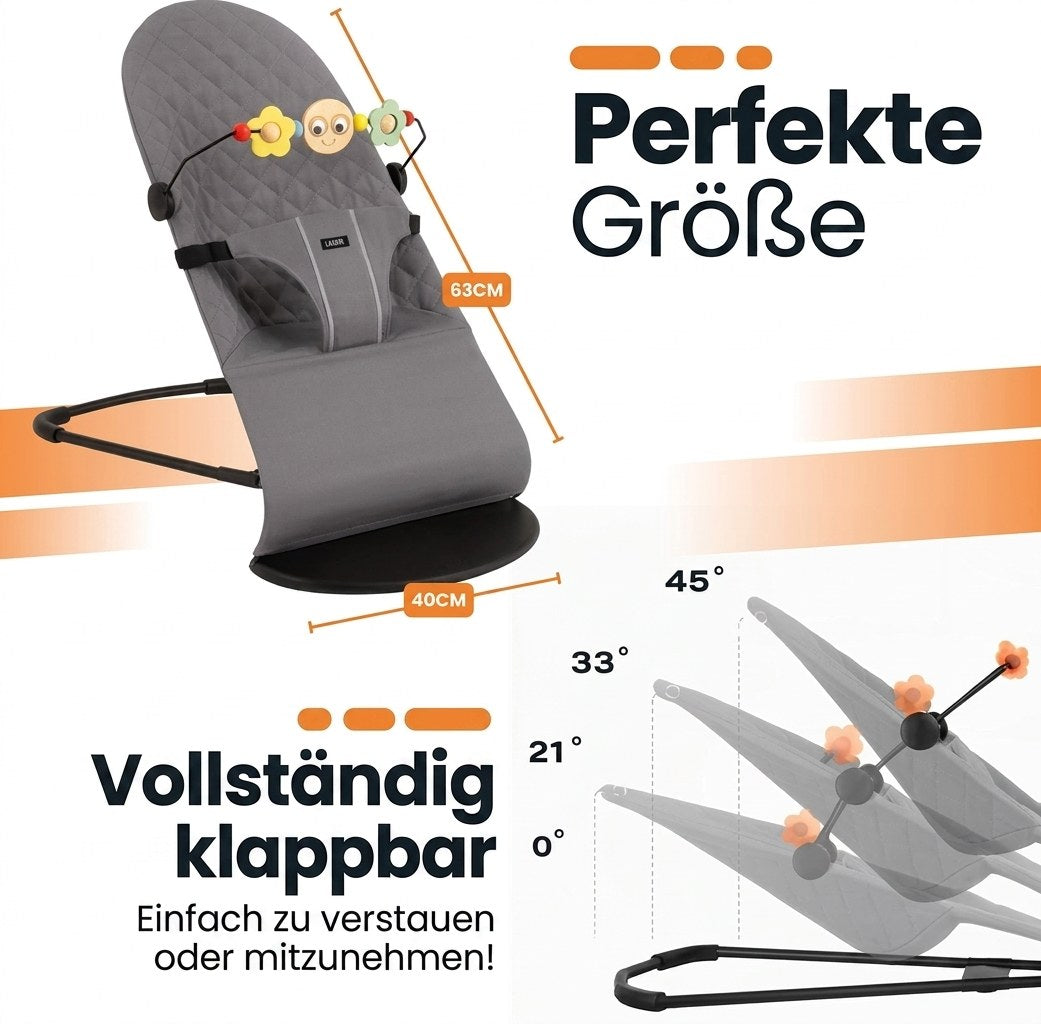 Baby wipstoel (verstelbaar & inklapbaar) (DE 9)