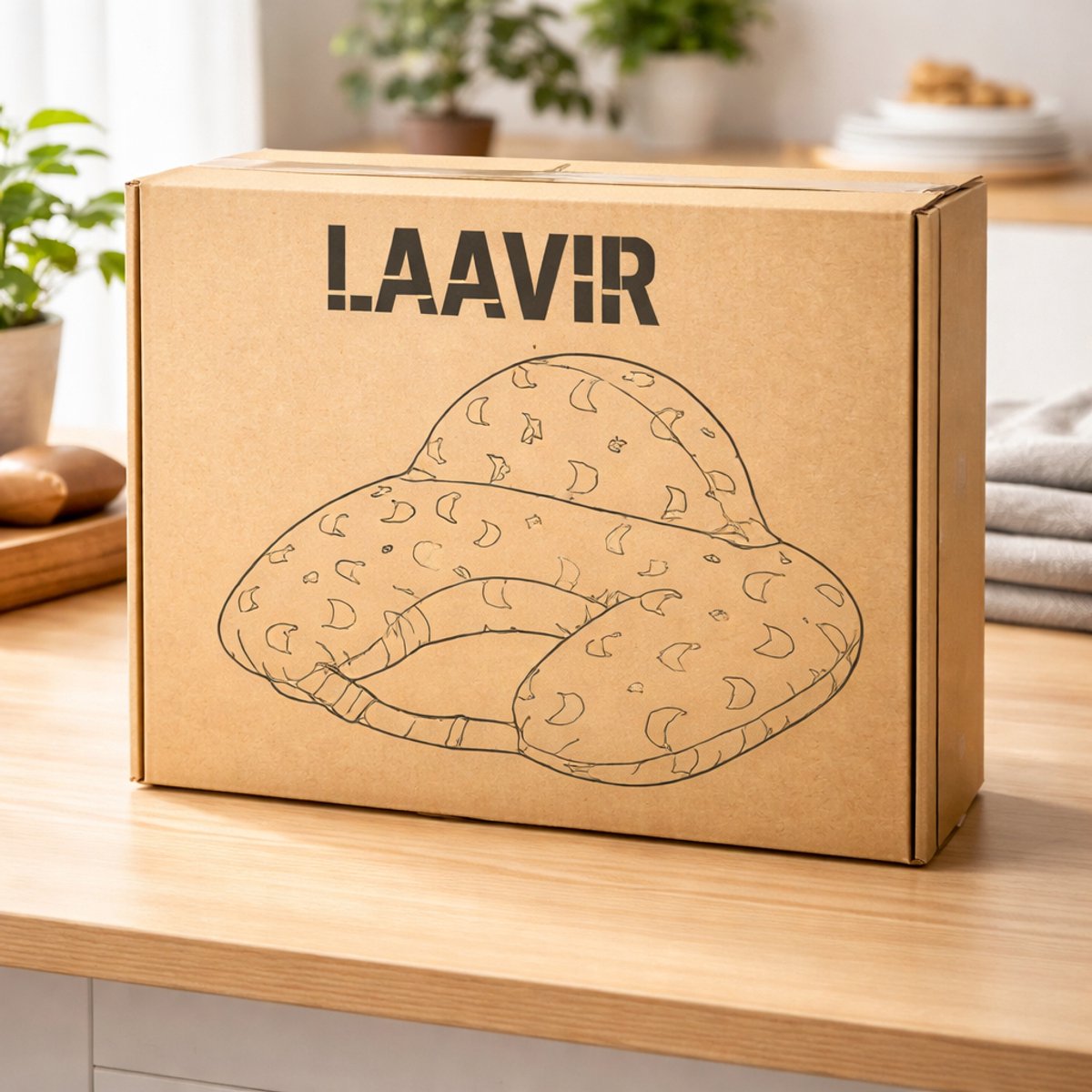 Laavir Voedingskussen 3-in-1 Wit - verpakking