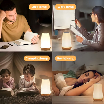 Nachtlampje USB Oplaadbaar & Dimbaar LED Licht