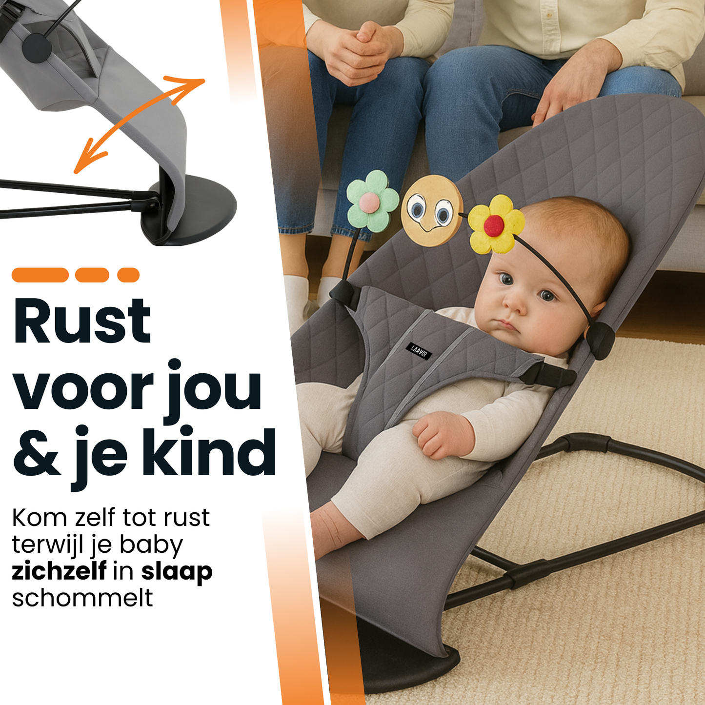 Baby wipstoel (verstelbaar & inklapbaar)