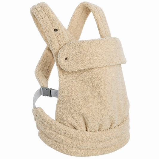 Baby Draagzak Teddy Beige Ergonomisch Warm & Zacht 0-36 Maanden Comfortabele Buikdrager Verstelbaar