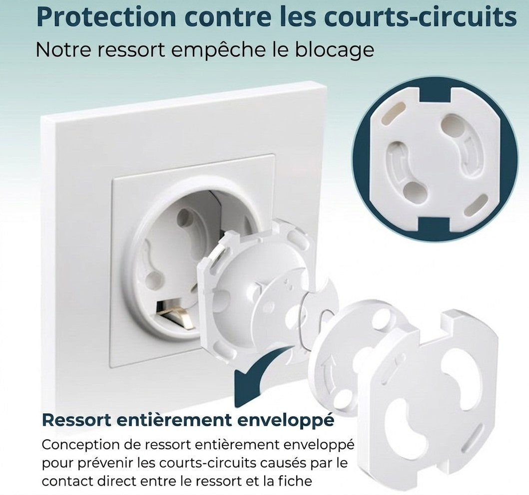 stopcontactbeveiliging met draaimechanisme - wit 16 stuks (FR 4)