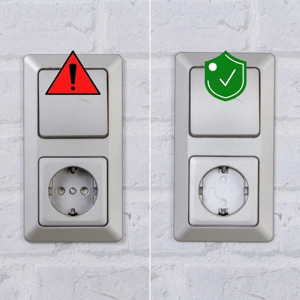 Stopcontactbeveiliging met 3M Plakstrips - 32 Stuks - Wit (FR 6)